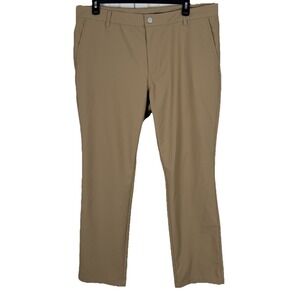 Bonobos Golf Pants Mens 40x32 Tan Slim Fit Performance Stretch Slacks Casual